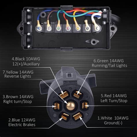 5 pin junction box|trailer wire connector box.